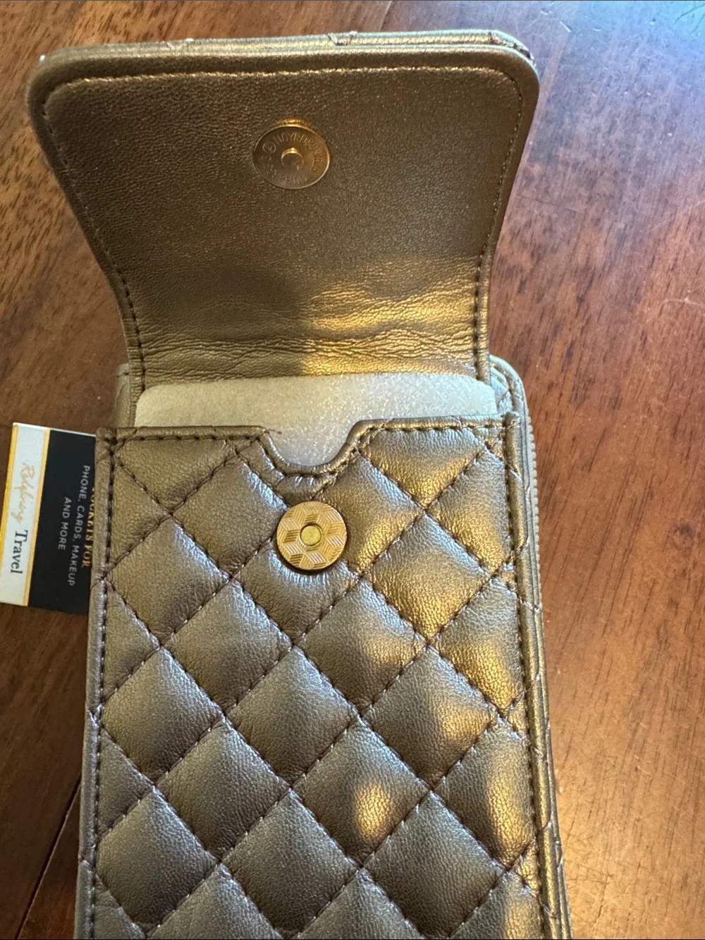 PurseN quilted metallic